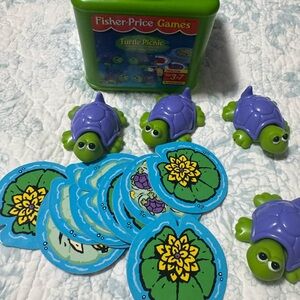 Fisher-Price Green & Purple Turtle Picnic Matching Game